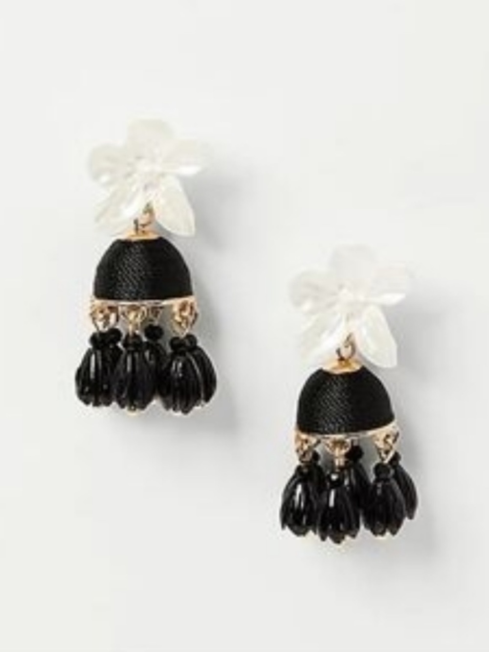 Ann Taylor Floral Drop Earrings